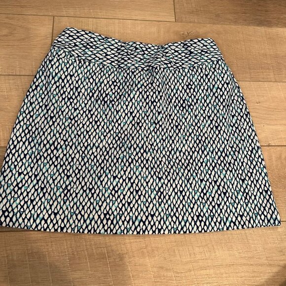 TAIL WOMENS BLUE PRINT TENNIS GOLF SKIRT SKORT SIZE 8 - Picture 1 of 7